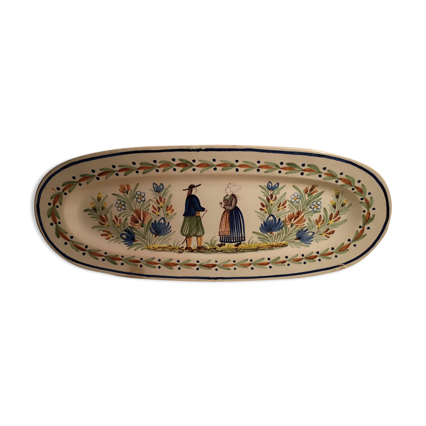 Henriot Quimper porcelain dish