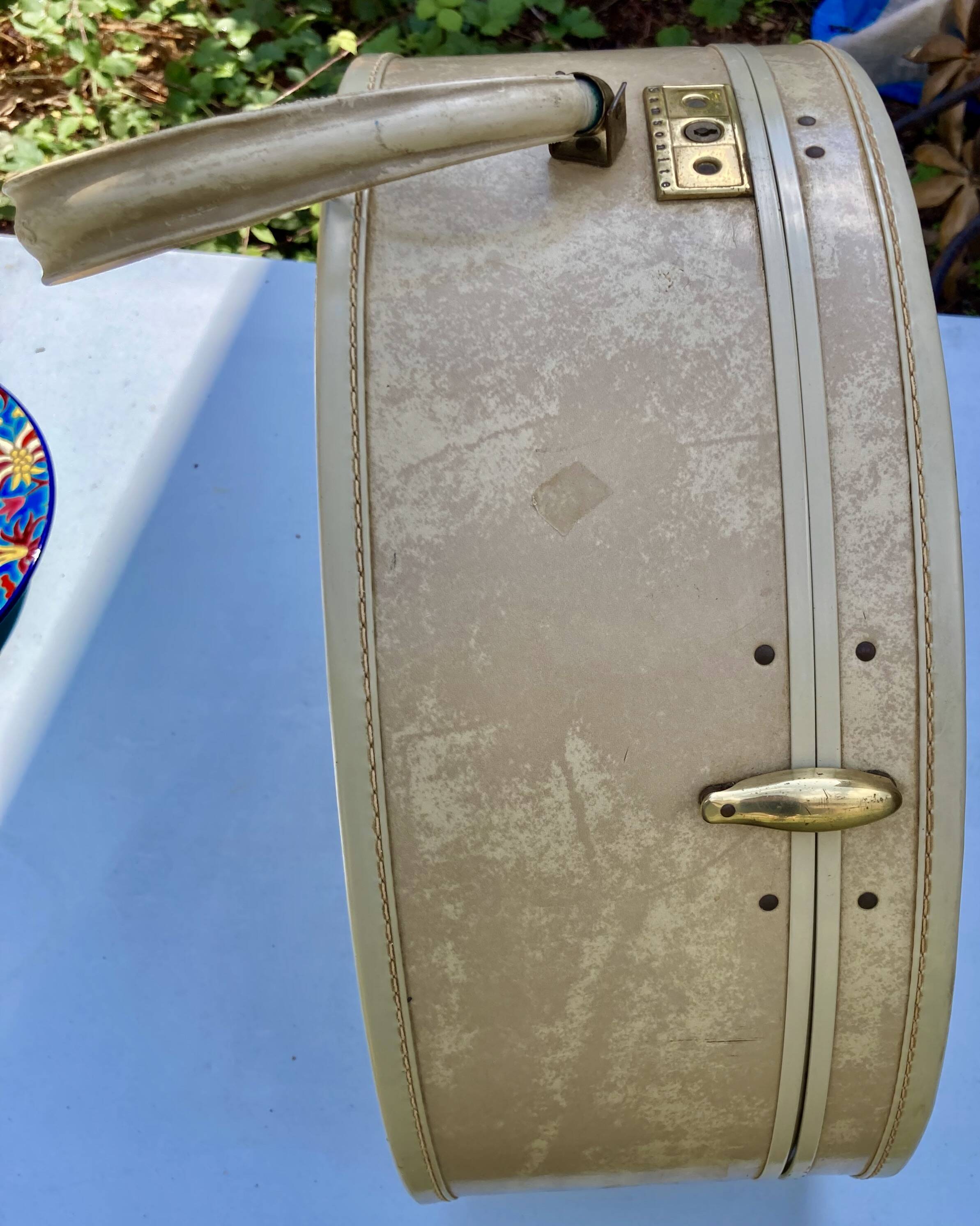 Vintage samsonite streamlite hat suitcase - liner france