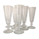 Set de 8 flûtes à champagne années 40