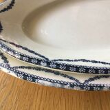 2 Dishes Terre de Fer Salins model Vincennes 39cm