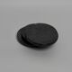 Gabriella – Black Round Natural Marble Coasters - set of 4