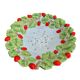 strawberry dish + slotted spoon