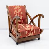 Pair of Italian Art Deco Armchairs Attributed to Maurizio Tempestini, 1940s