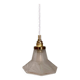 Vintage art deco frosted glass tulip pendant light