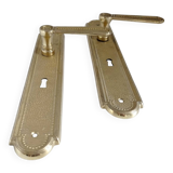Pearlized contour door handles