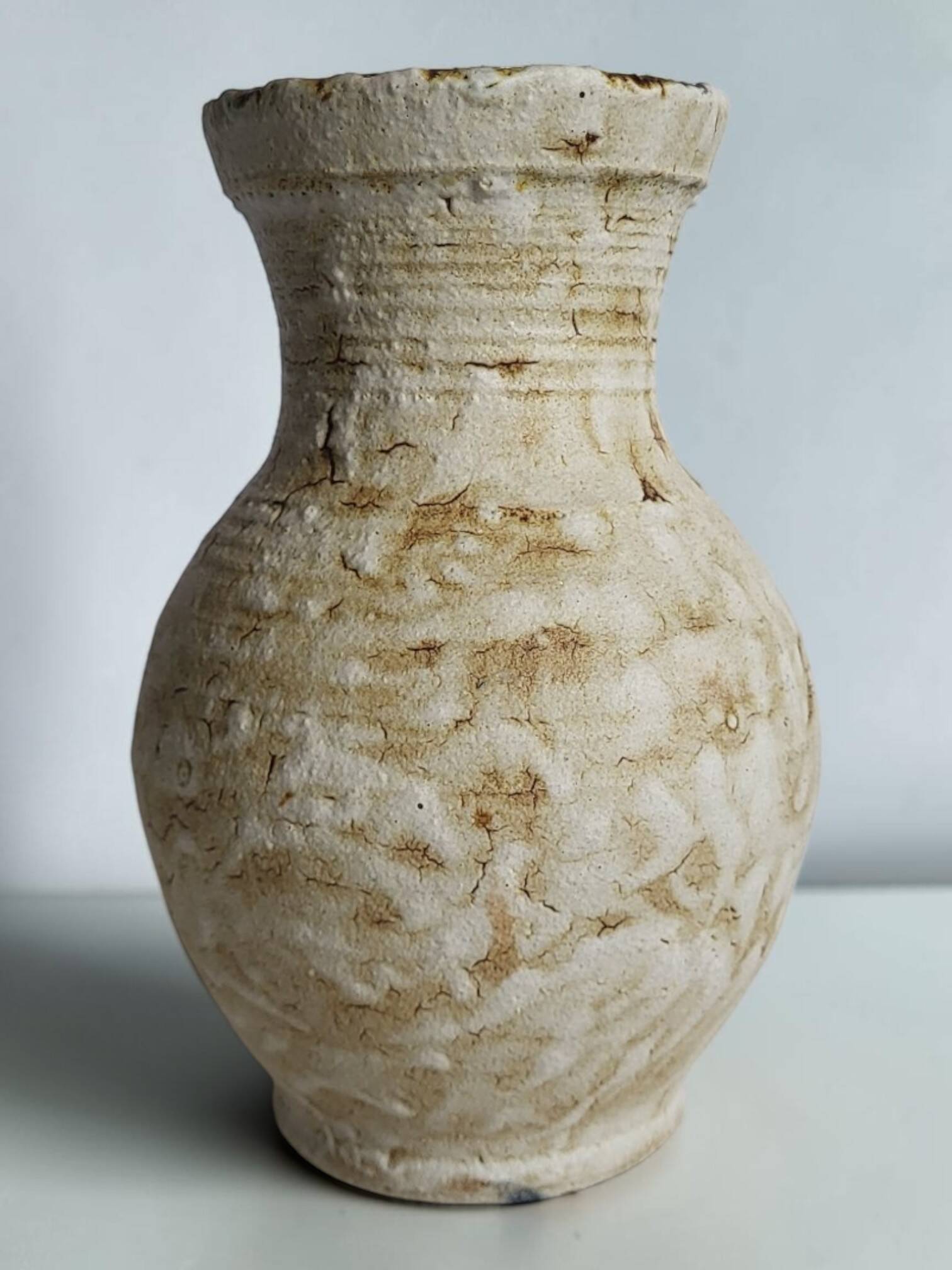 Vase en céramique Accolay, 1950's