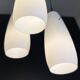 Italian Opaline Pendant Lamp, 1950s