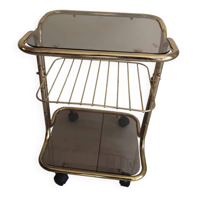 Table d'appoint roulante années 70