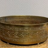 Art Nouveau period planter in embossed copper circa 1900