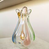 Vintage Art Glass Vase: Hanna Machanovska Mstisov Glassworks, Czechoslovaki