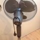 Anthracite grey fan on foot tripods 70/80