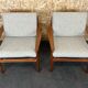 Pair of teak easy armchairs by Svend Aage Eriksen for Glostrup