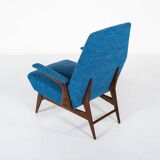 Mid-Century Modern Pair of Armchairs by Vittorio Dassi, Italy, 1960s - New Upholstery