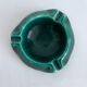 Vintage green ceramic ashtray