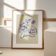 Naive Illustration giclee print, 50x70cm