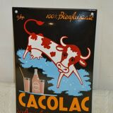 Cacolac enamel plate