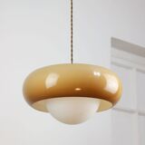 Space Age Brown Pendant Lamp from Guzzini, 1960s