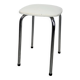 Tabouret chrome et skaï