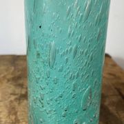 Vase tubulaire en verre bullé