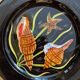 Quimper earthenware guy trevoux plate starfish and shells decor 1970s