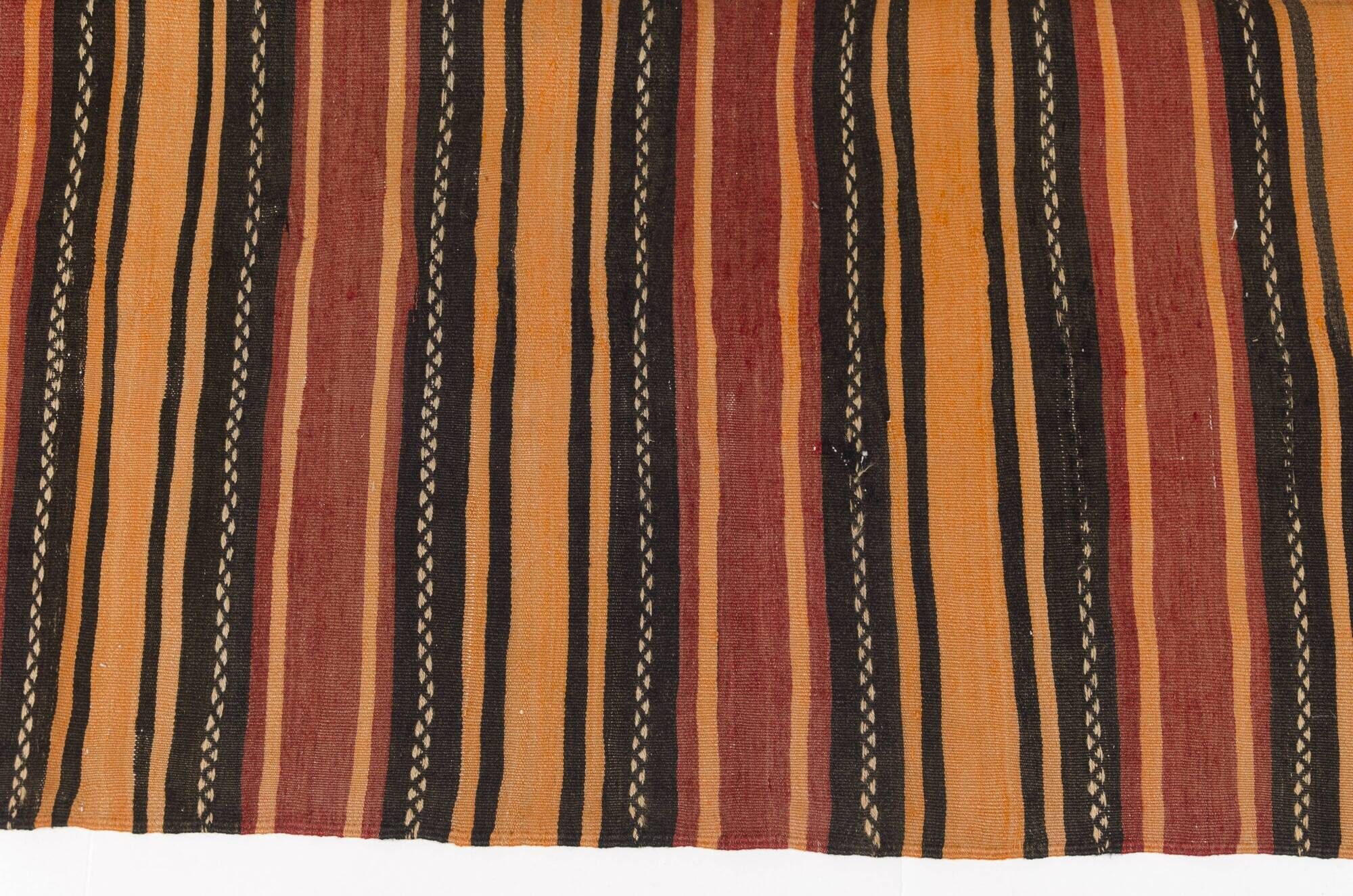Extra Long Vintage Striped Anatolian Kilim – 337 x 139 cm – sku 134