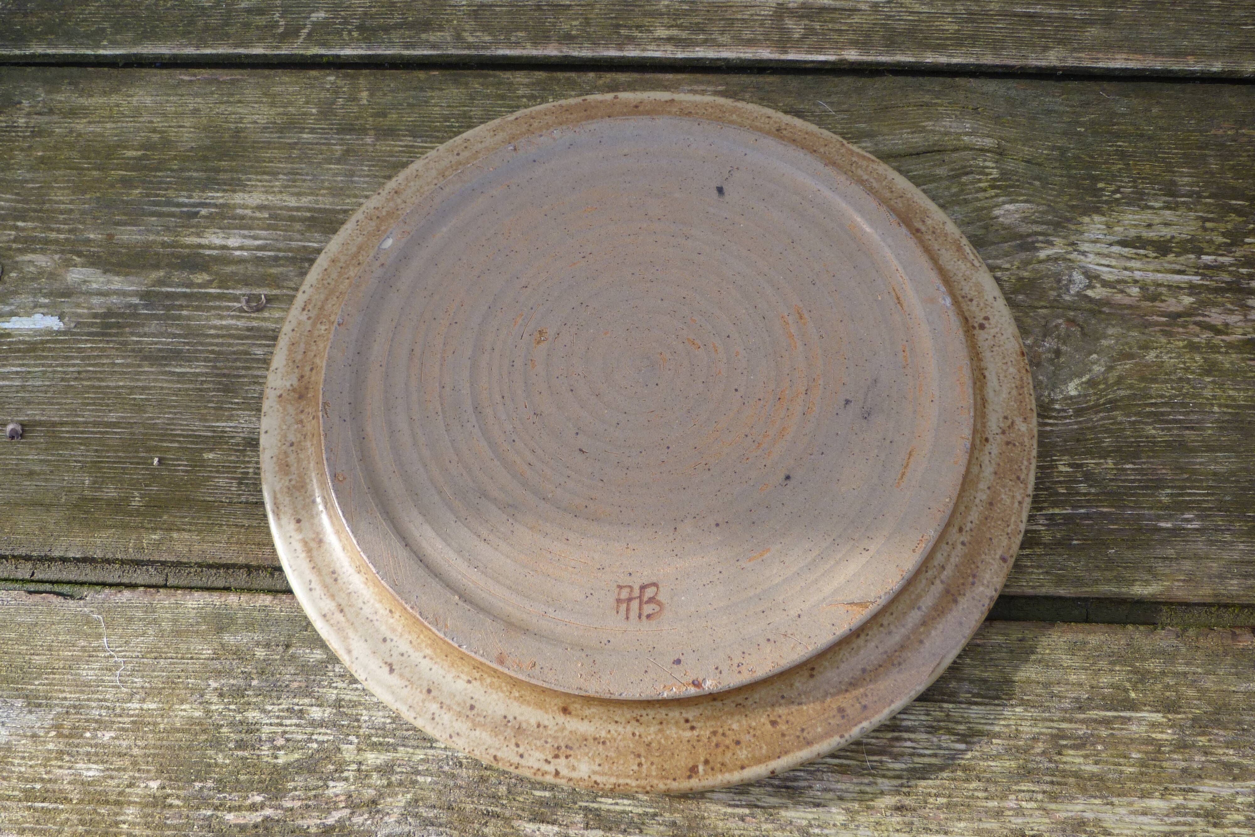 Cloche à fromage en Grés Alain Blanchard vintage 1970 signé