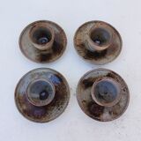 4 egg cups, ceramic, Chantal & Thierry Robert