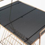 Vintage vinyl record table or magazine rack. France, 1950s