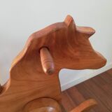 Wooden rocking horse