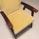 Fauteuils vintage design en bois, mousse et tissu, Italie, années 1960