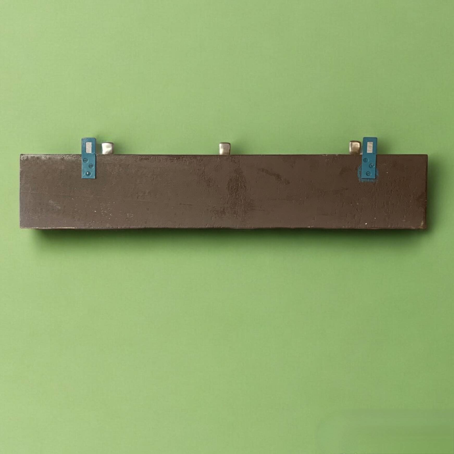 Vintage wooden wall coat rack - 3 hooks