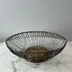 Elegant vintage design silver-plated wire planter