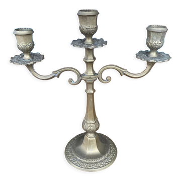 Antique brass candle holder