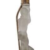 Art Deco Table Lamp With Half Naked Woman, 1930s