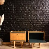 Pair of vintage bedsides