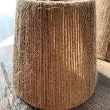 Pair of lampshades in jute string