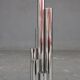 Mud tubes design nickel-plated metal 1980