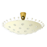 Beautiful large mid-century metal ceiling lamp by Emil Stejnar for Rupert N