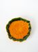 Vide-poche en barbotine feuille jaune et vert, 1970