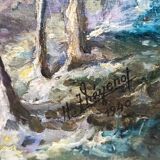 Peinture à l'huile - H. Thévenot