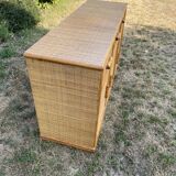 Wicker and canning sideboard