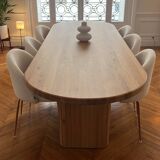 Solid oak dining table