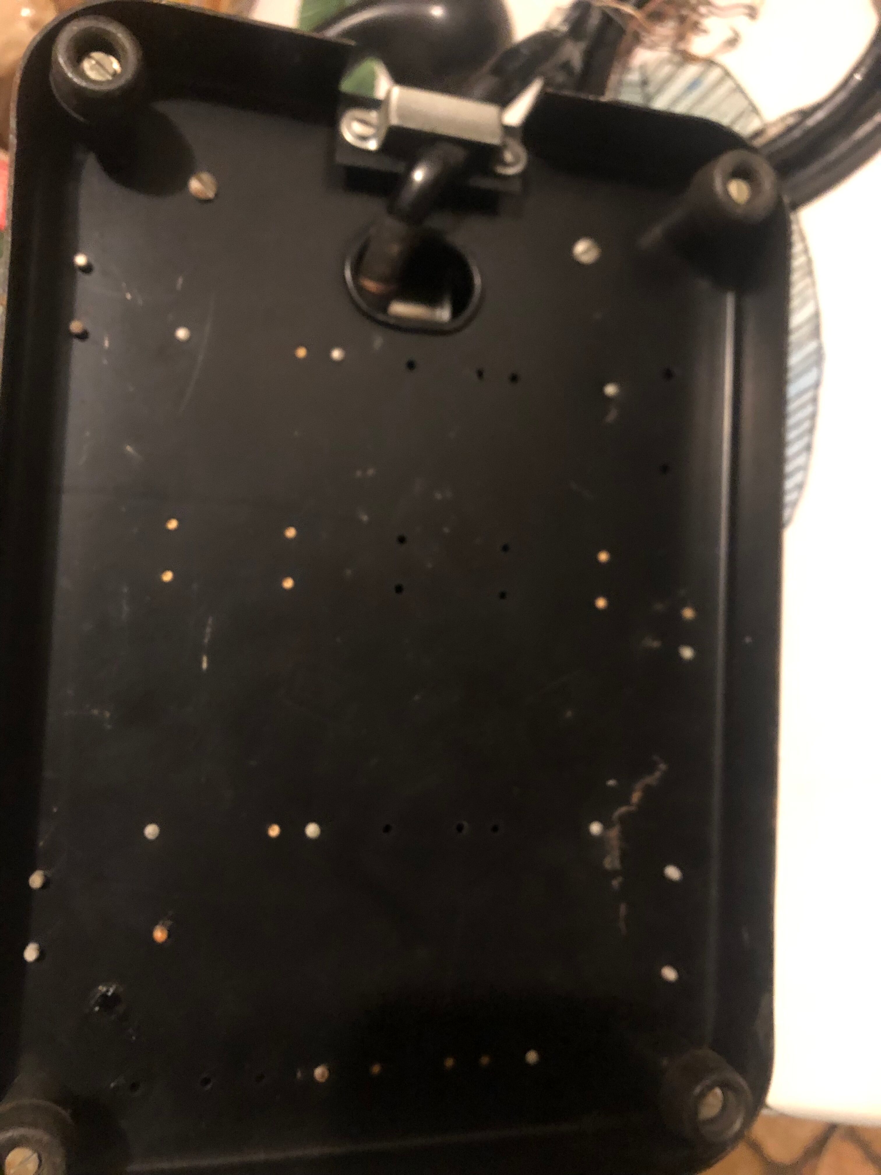 Téléphone ancien standard noir bakélite début XXe