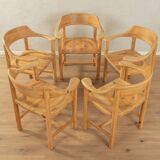 5x Rainer Daumiller Chairs, Solid Pine