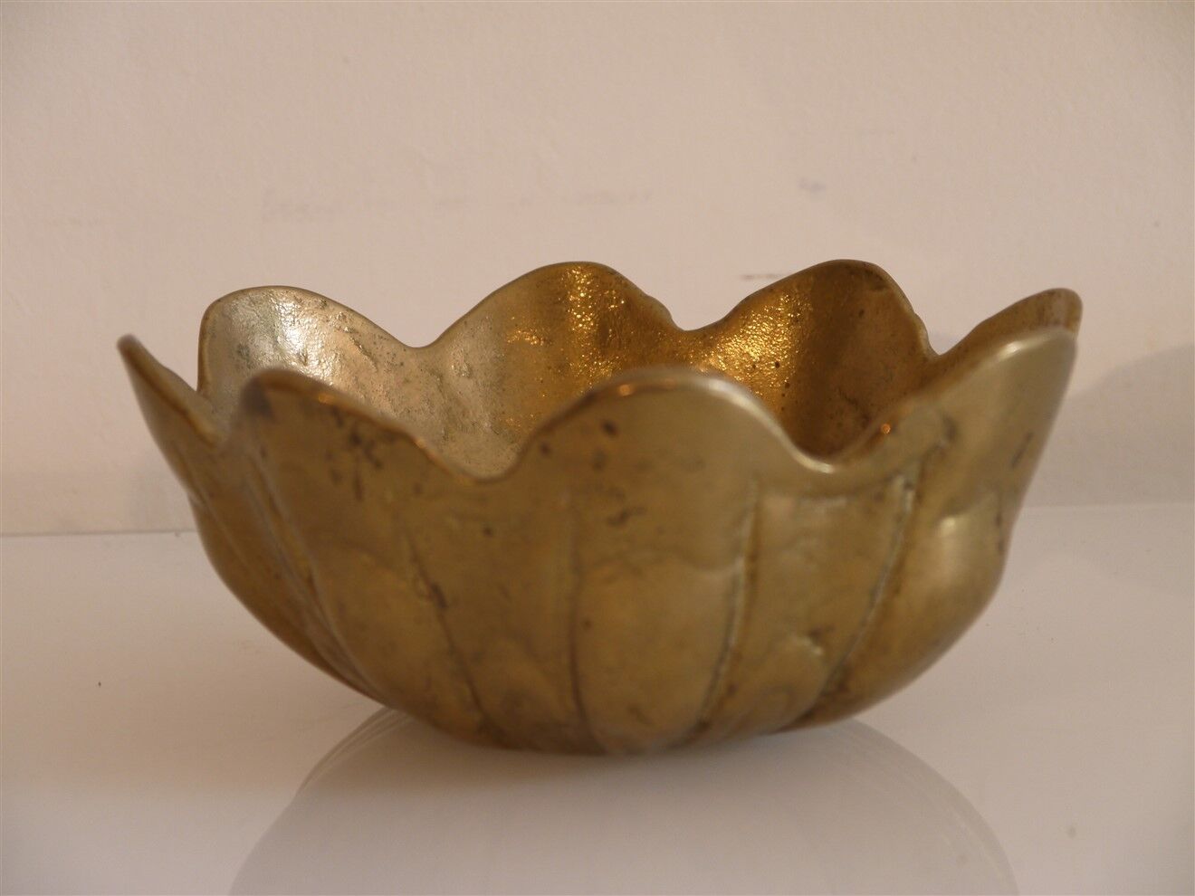 Empty vintage cast brass pocket 1960
