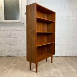 Scandinavian open library in teak, 60s