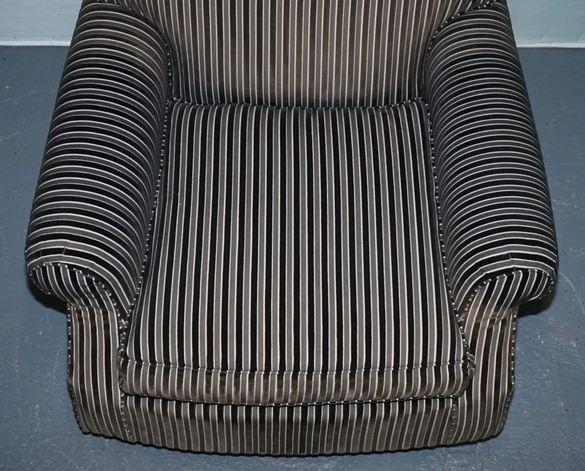 Vintage Striped Chair by Ralph Lauren for Henredon