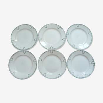 Lot de 6 assiettes plates  st amand   Céranord