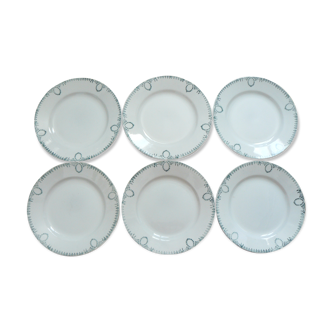 Lot de 6 assiettes plates  st amand   Céranord