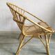 Adult rattan shell armchair